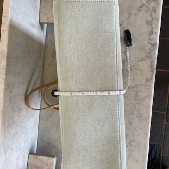 SPARTINA 449 beach life Beaded Coral Linen Blue Gold Tote Shoulder Bag - Picture 16 of 17